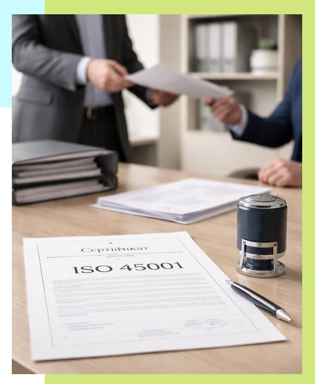 Сертификат ISO 45001 в Волхове под ключ от 47106 р. | Сертэкс